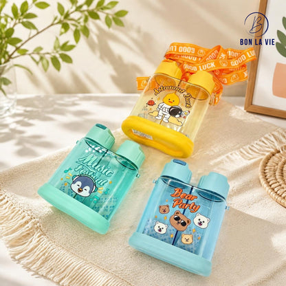 2 BPA Free Telescope Dual Water Bottle for Kids
