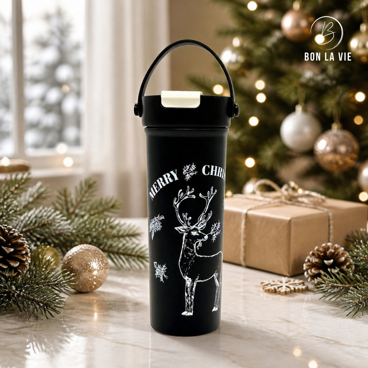 Insulated Coffee Flask with Handle – 600ml