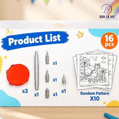 Color Draw Magical Painting World Coloring Set with 4 Dye Colours