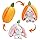 Storescent Reversible Carrot Bunny Plush Toy, Adorable & Versatile Stuffed Animal with Zipper - Soft Rabbit Toy, Pillow & Decorative Gift (Carrot Bunny 30CM)