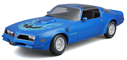 RMZ City Pontiac Trans Am 1:24 Scale Die Cast Metal Model Car - Blue