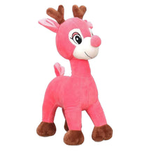 Pink Reindeer Plush Soft Toy – 35 cm Stuffed Animal for Kids