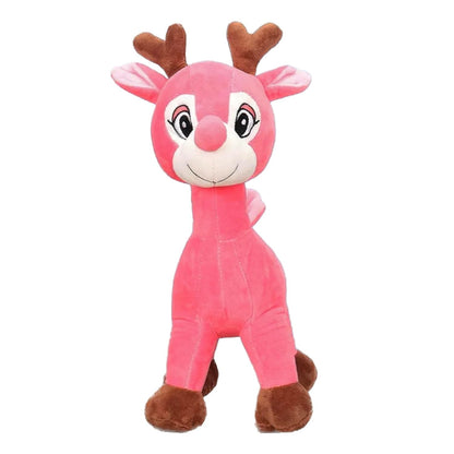 Pink Running Deer Soft Plush Toy – 35cm