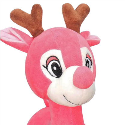 Pink Running Deer Soft Plush Toy – 35cm