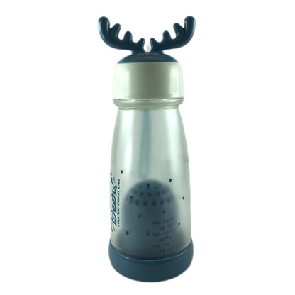 Reindeer Antler Plastic Water Bottle with Tea Infuser - 300ml