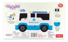 Giggles Funskool, Rescue Ambulance, Multicolour Vehicle with Lights and Sounds, Develops Motor Skills, 12 Months & Above, Infant and Preschool Toys