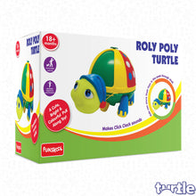 Funskool Giggles - Roly Poly Turtle , Pull along toy, Encourages walking, Rattling sound,Multicolour, 12 months & above, Infant and Preschool Toys