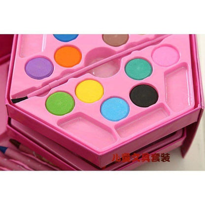 Colour Kit with Crayons, Coloured Pencils and Watercolour Markers 46 Piece