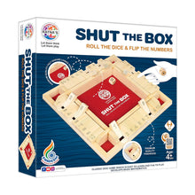 Ratna's Shut The Box Wooden Dice and Number Flip Board Game