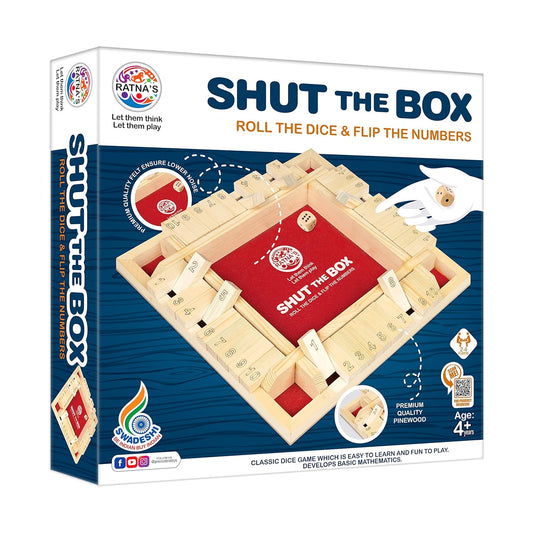 Ratnas Shut The Box Roll and Flip Party & Fun Games for All Age Group