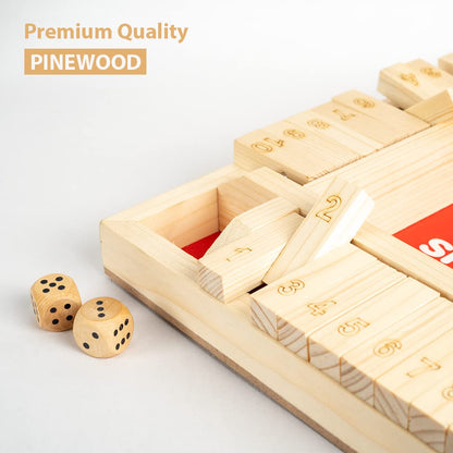 Ratnas Shut The Box Roll and Flip Party & Fun Games for All Age Group