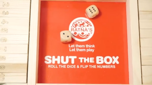 Ratnas Shut The Box Roll and Flip Party & Fun Games for All Age Group