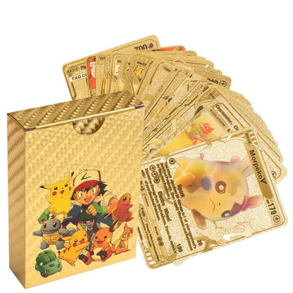 Pokemon Gold Foil Trading Cards Pack