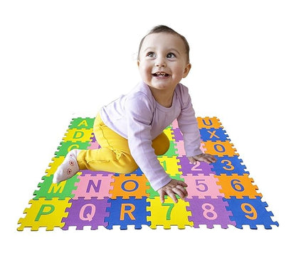 36 Pieces Alphabet & Number Floor Mats for Kids, Puzzle EVA Foam Mat for Children Above 2 Years