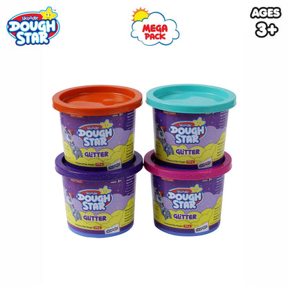 Skoodle Dough Star Mega 125 Gm - Pack Of Glitter