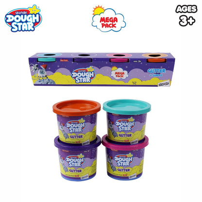 Skoodle Dough Star Mega 125 Gm - Pack Of Glitter