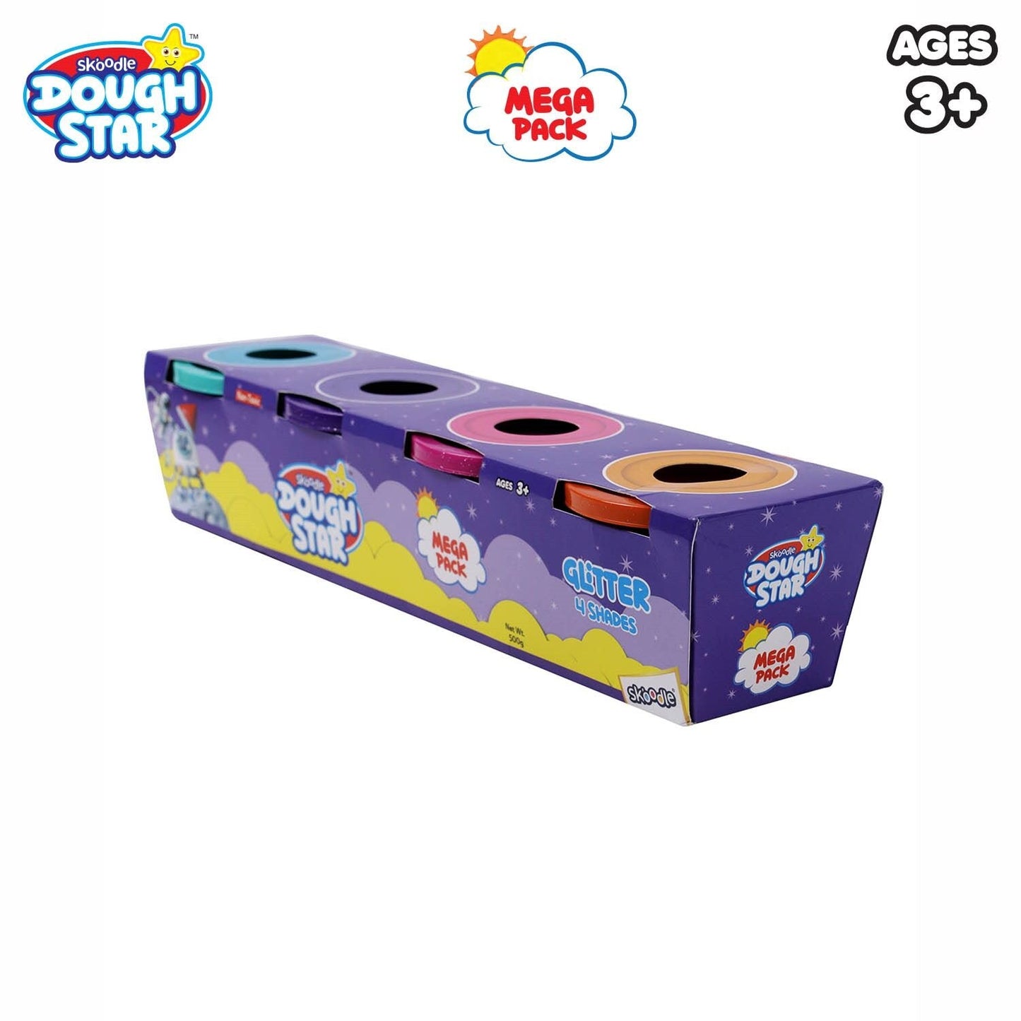 Skoodle Dough Star Mega 125 Gm - Pack Of Glitter