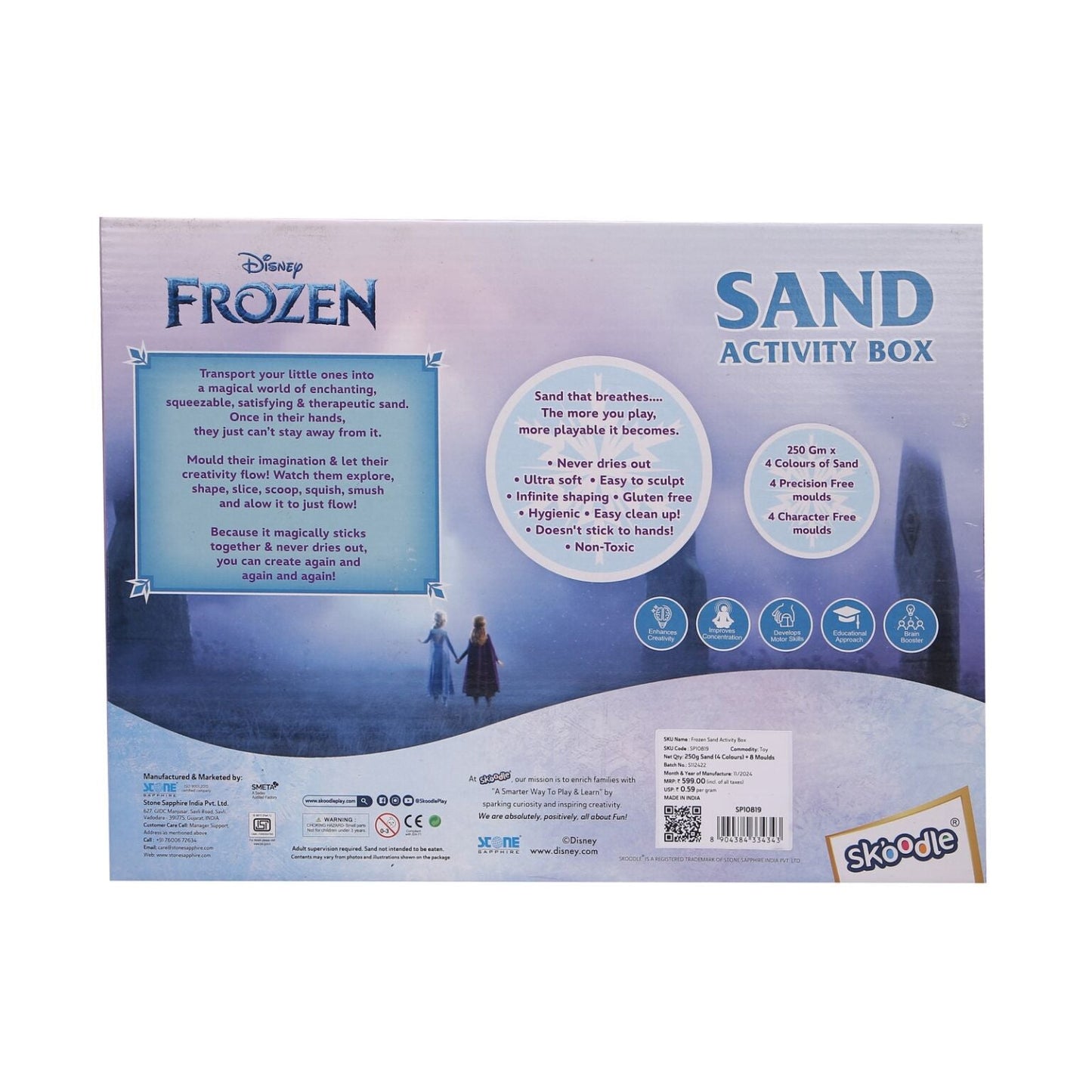 Disney Frozen Sand Activity Box - Creative Sand Play & Moulding Set