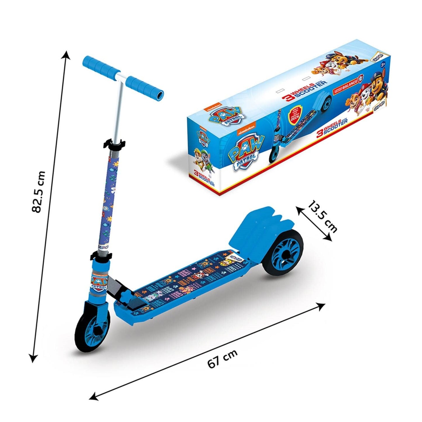 Paw Patrol 3-Wheel Kick Scooter for Kids