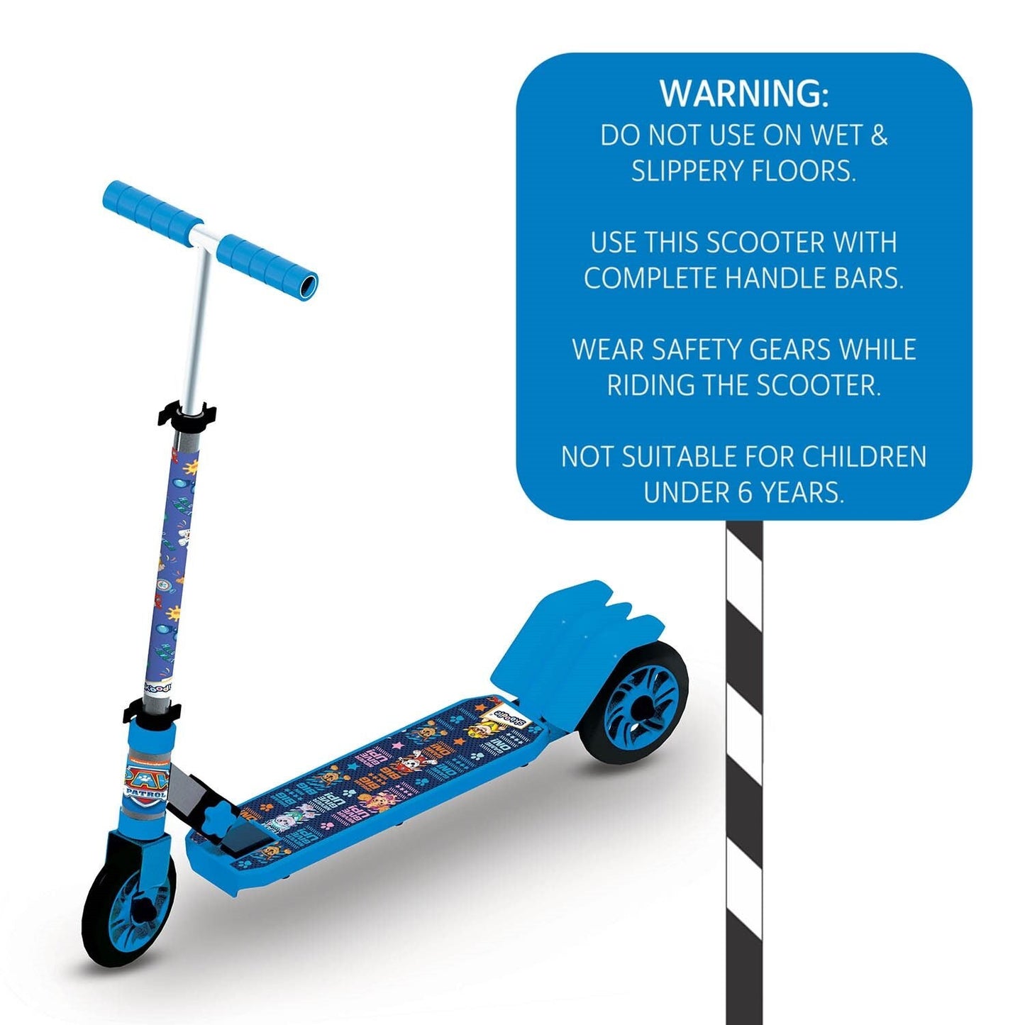 Paw Patrol 3-Wheel Kick Scooter for Kids