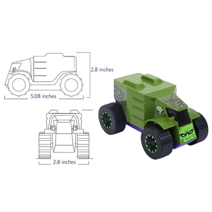Skoodle Marvel Mightiest Trucks Hulk Pull-Back Monster Truck
