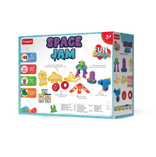Funskool Fundough Playset Space Jam, pretend play, Space Themed to make Planets, Galaxies, Aliens, Astronauts, Spaceships, 5 tubs of Dough, Toys for Kids, Sculpting, 3 Years and Above, Multicolour