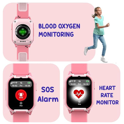 SPIKY Gnome Kids Smartwatch | with HD 4G Video & Voice Calling | IP67 Waterproof, GPS - LBS Tracking - WiFi, Geo Fencing, SOS Button | Best Smartwatch for Kids Boys & Girls