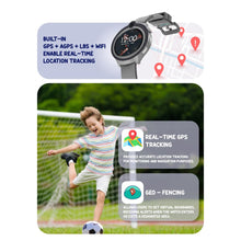 SPIKY Smart Watch for Kids Girls and Boys, GPS Tracking Smartwatch with 4G Sim Support, SOS, Long Battery, WiFi, IP68 | Voice & Video Call Watch (Black)