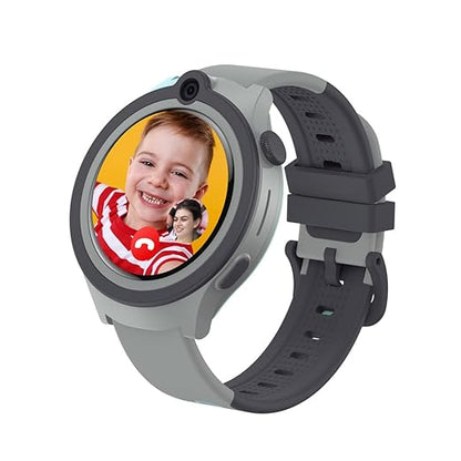 SPIKY Smart Watch for Kids Girls and Boys, GPS Tracking Smartwatch with 4G Sim Support, SOS, Long Battery, WiFi, IP68 | Voice & Video Call Watch (Black)