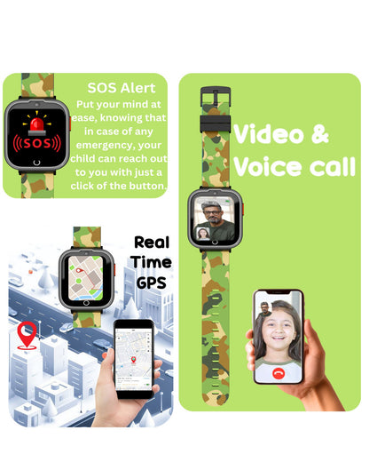 SPIKY Cyclops 4G Kids Smartwatch, GPS, Video Call, Dewatering