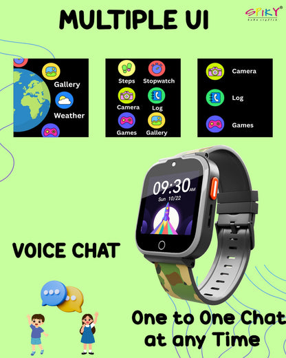 SPIKY Cyclops 4G Kids Smartwatch, GPS, Video Call, Dewatering