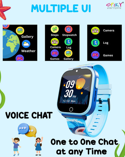 SPIKY Cyclops 4G Kids Smartwatch, GPS, Video Call, Dewatering