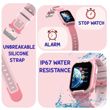 SPIKY Gnome Kids Smartwatch | with HD 4G Video & Voice Calling | IP67 Waterproof, GPS - LBS Tracking - WiFi, Geo Fencing, SOS Button | Best Smartwatch for Kids Boys & Girls