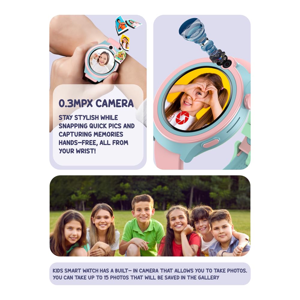 SPIKY Cacus 4G GPS Kids Smartwatch Video Call SOS IP67