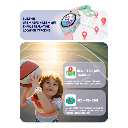 SPIKY Cacus 4G GPS Kids Smartwatch Video Call SOS IP67