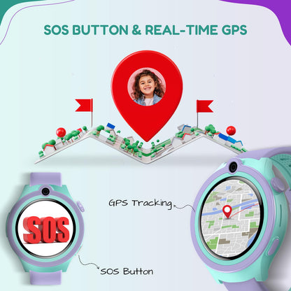 SPIKY Cacus 4G GPS Kids Smartwatch Video Call SOS IP67