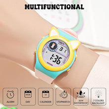 SPIKY Eva A26 Cat Ear Digital Kids Watch - Pink