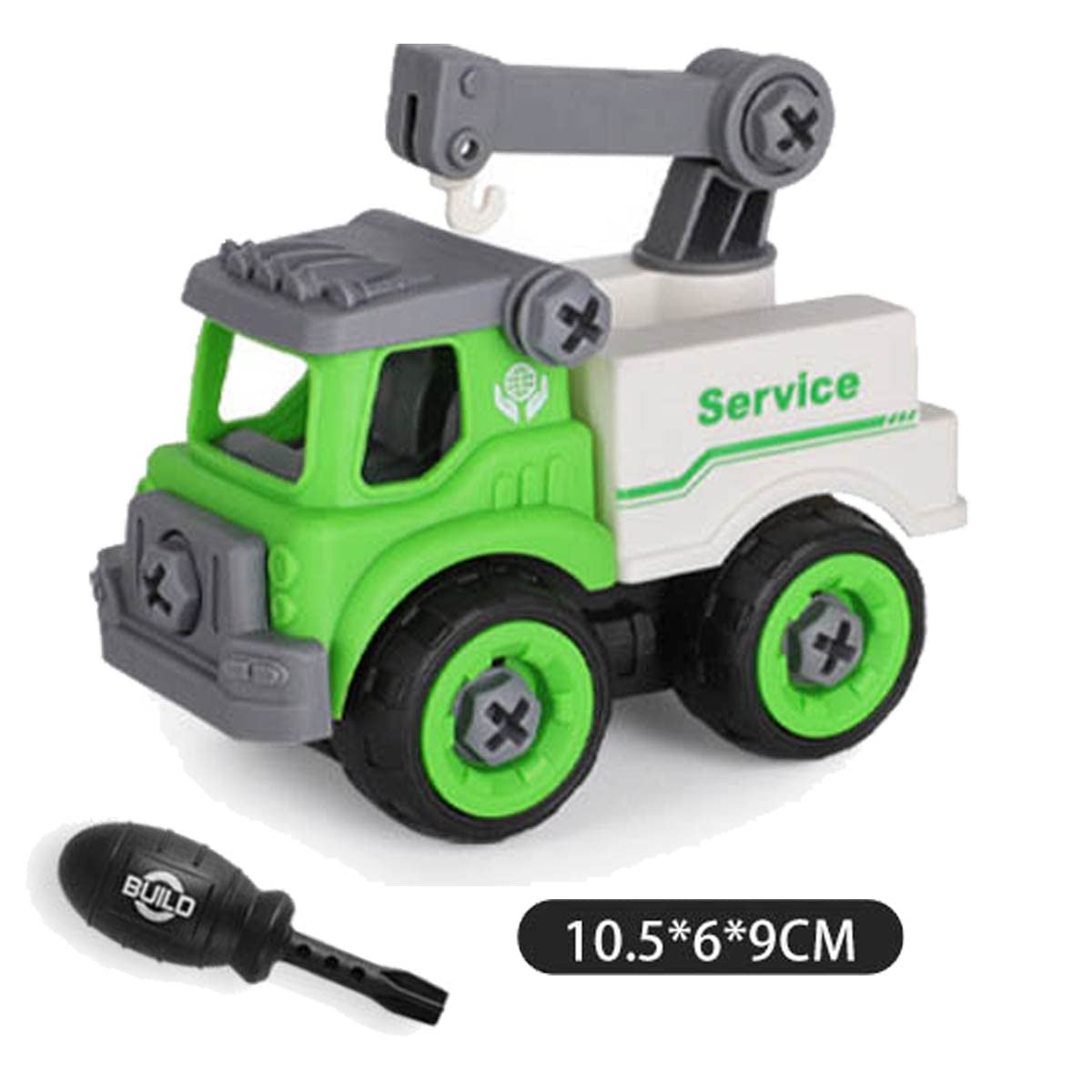 DIY Sanitation Truck Set - Pack of 2 with Screwdriver