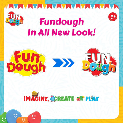Funskool Fundough Playset School Bus, A for Children, Multicolour, Dough, Toy, Shaping, Sculpting, 3 Years