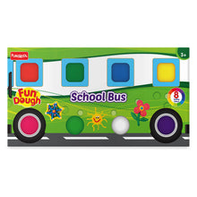 Funskool Fundough Playset School Bus, A for Children, Multicolour, Dough, Toy, Shaping, Sculpting, 3 Years