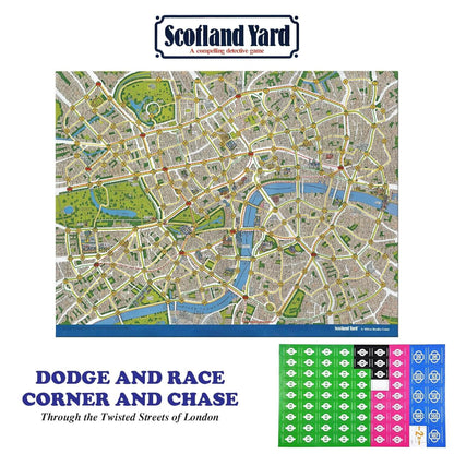 Funskool Scotland Yard, A Compelling Detective Game, Strategy Game, Board Game for Kids, Adults, Educational, 3 to 6 Players, Family Fun, Activity Toy for Childrens, Gift Set for Kid, Ages 7+ Years