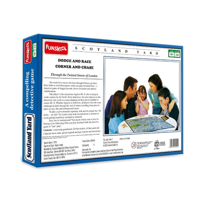 Funskool Scotland Yard, A Compelling Detective Game, Strategy Game, Board Game for Kids, Adults, Educational, 3 to 6 Players, Family Fun, Activity Toy for Childrens, Gift Set for Kid, Ages 7+ Years