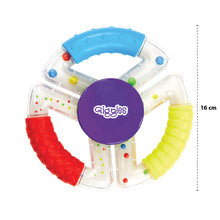 Funskool Giggles Sensory Rattle, Unique Textured Handles, 3 Different rattles, Perfect for Little Hands, 6 Months+, Storage disc provided, Multi-Colour