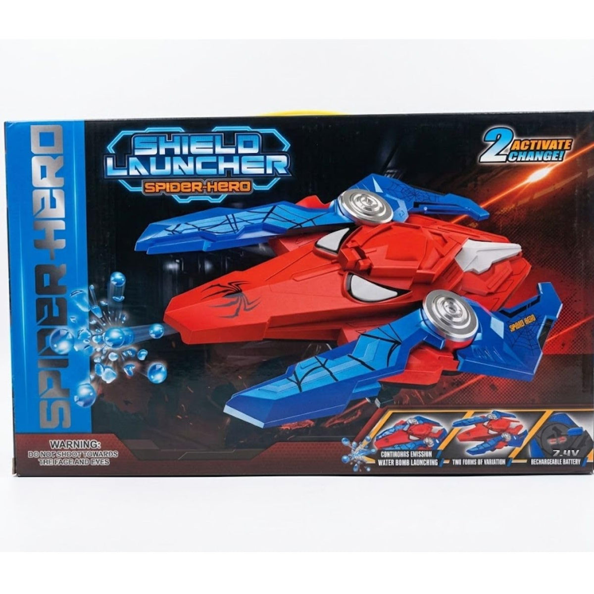 Shield Launcher Spiderman with Water Bullet