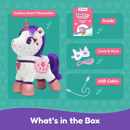 PlayShifu Lovabies ZeeZee Smart Unicorn Storyteller Plush Toy