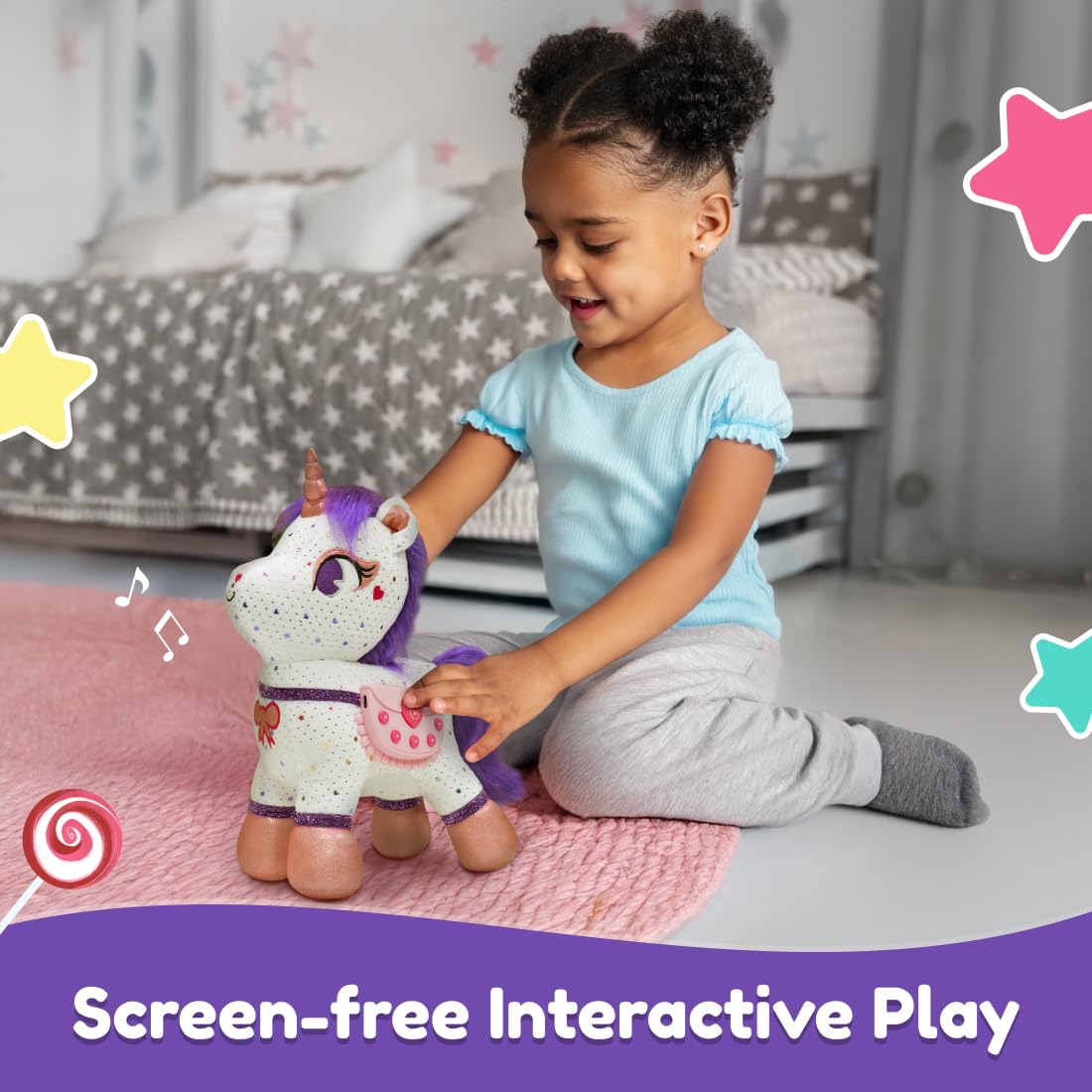 PlayShifu Lovabies ZeeZee Smart Unicorn Storyteller Plush Toy