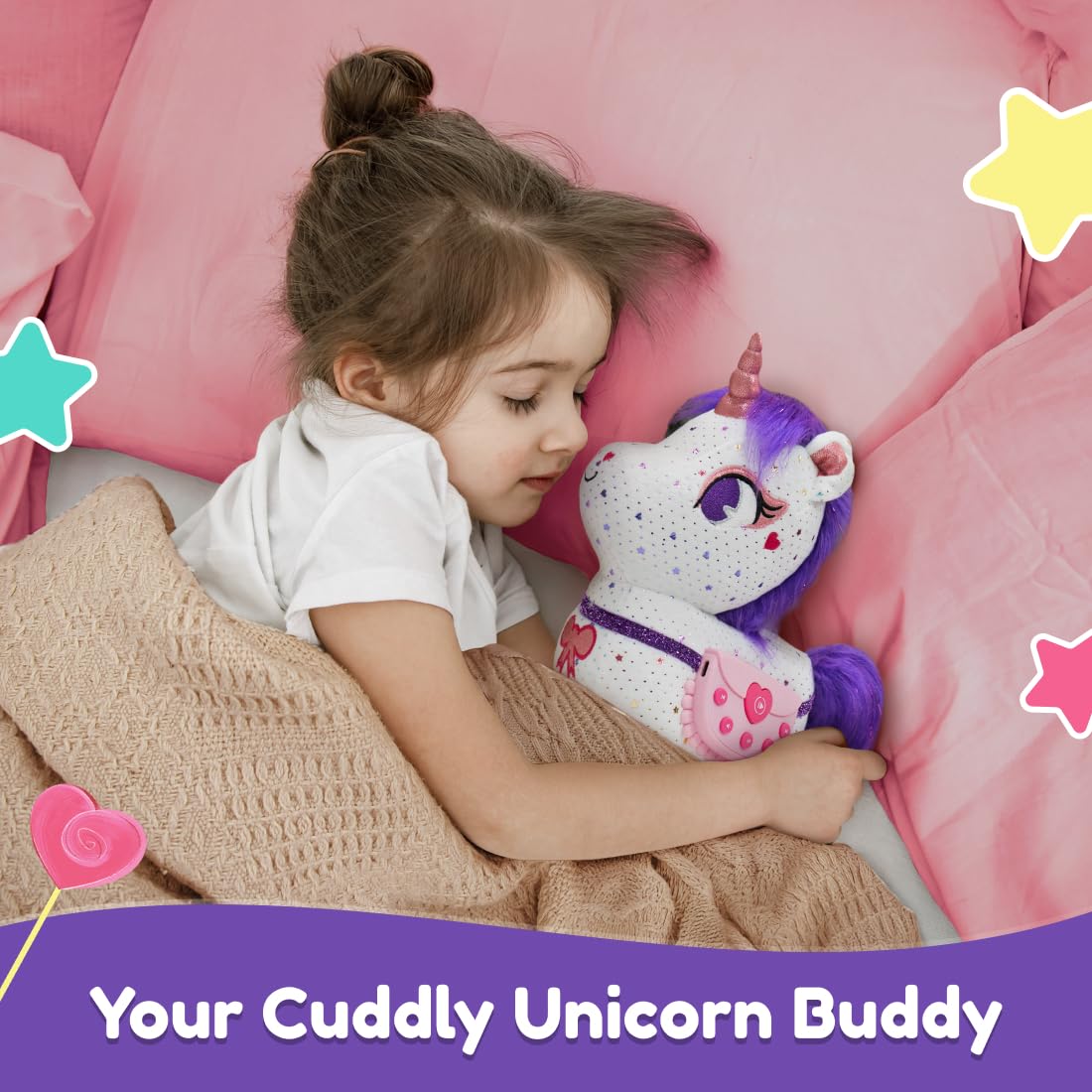 PlayShifu Lovabies ZeeZee Smart Unicorn Storyteller Plush Toy