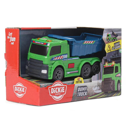 Dickie Garbage Truck Car Toy for Kids Dump Construction Vehicle Playset Realistic Design with Sound & Lights Interactive Role Play Toys Enhances Motor Skills for 3 4 5 6+
