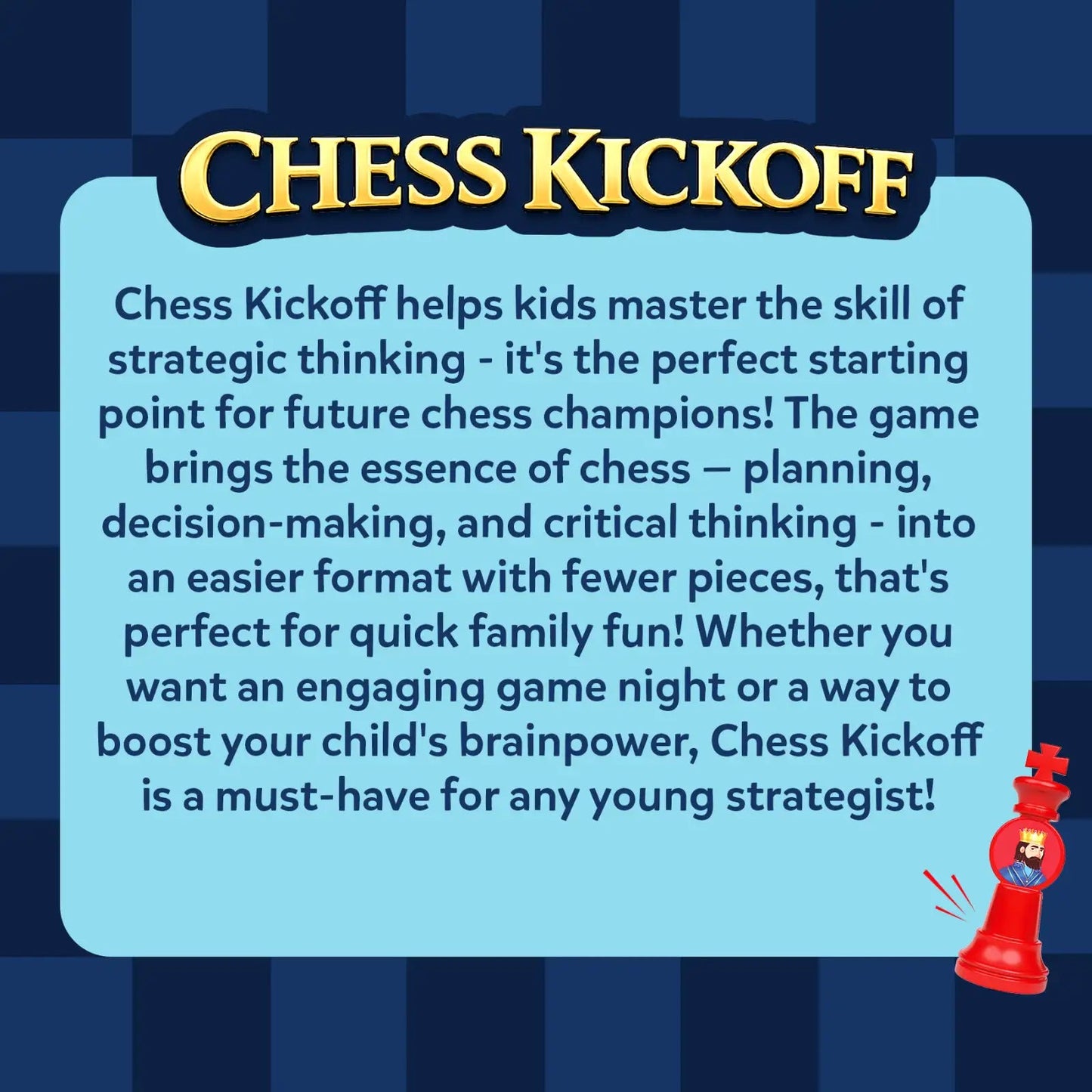 Skillmatics Classics Chess Kickoff Board Game
