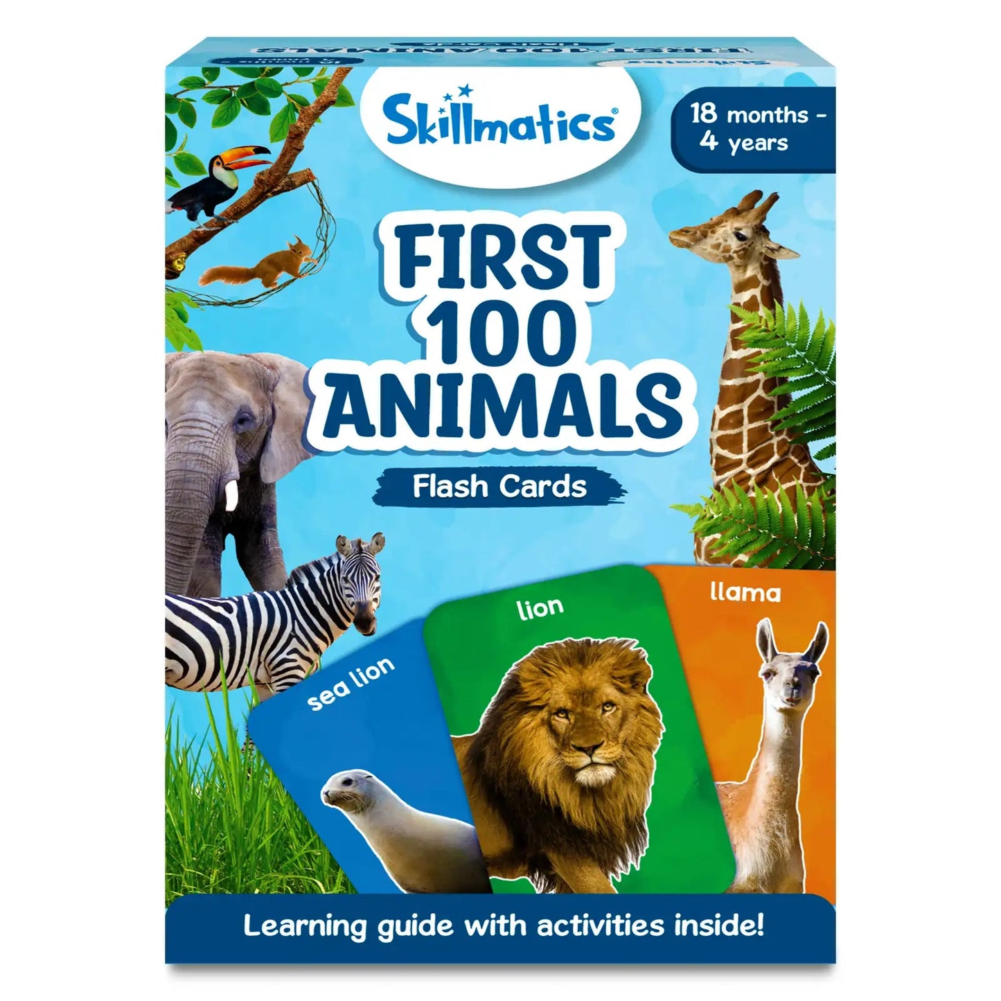 Skillmatics First 100 Animals Flash Card